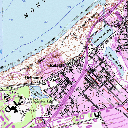 Topographic Map of Retreat, CA
