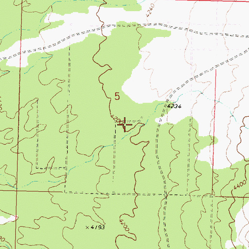 Topographic Map of Pyramid Rock, AZ