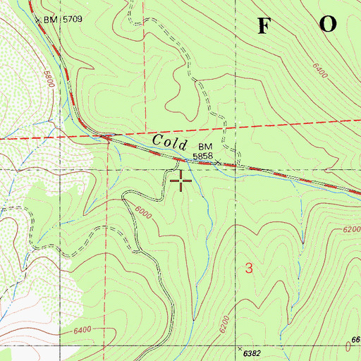 Topographic Map of Rice Canyon, CA