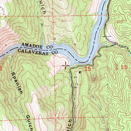 Topographic Map of Rich Gulch, CA