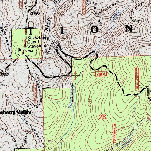 Topographic Map of Rich Gulch, CA