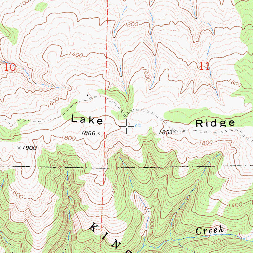 Topographic Map of Lake Ridge, CA