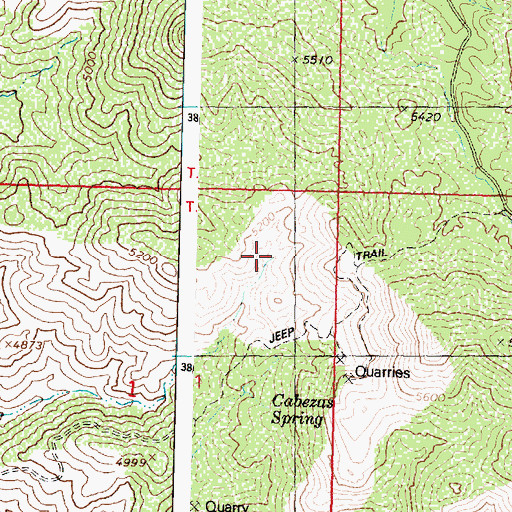 Topographic Map of Red Canyon, AZ
