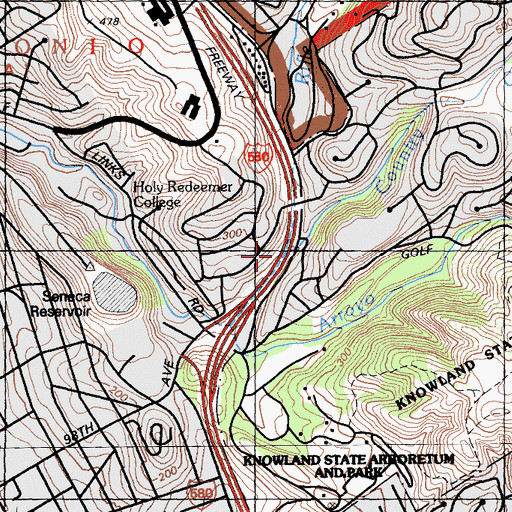 Topographic Map of Rifle Range Branch, CA