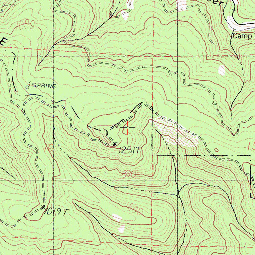 Topographic Map of Riley Ridge, CA