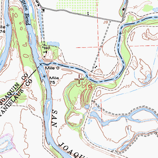 Topographic Map of Riley Slough, CA