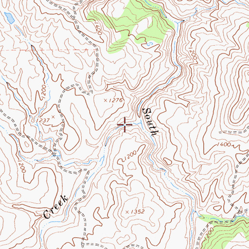 Topographic Map of Rincon Creek, CA