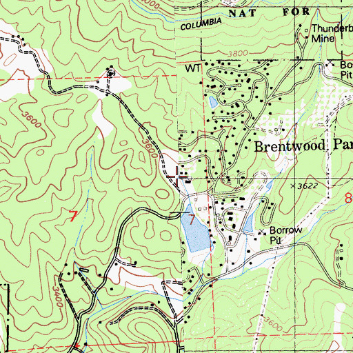 Topographic Map of Ripperton Mine, CA