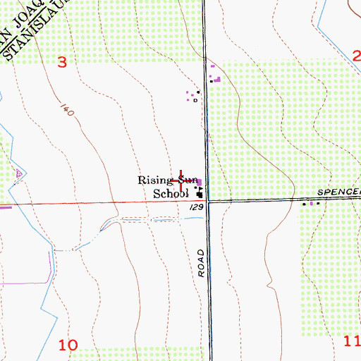 Topographic Map of Transition To Success - Rising Sun Campus, CA
