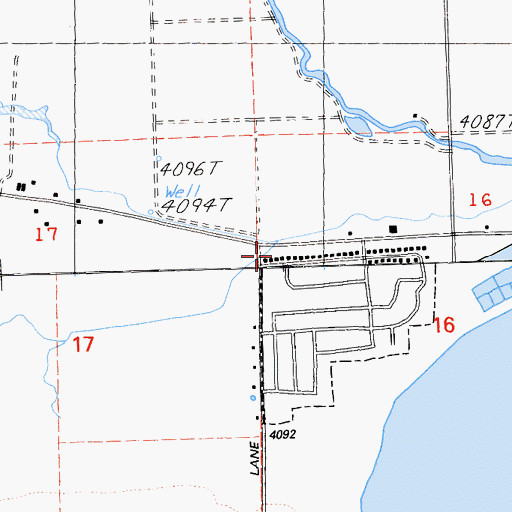 Topographic Map of Riverside School, CA
