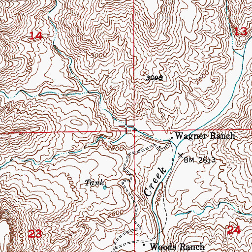 Topographic Map of Buzan Canyon, AZ