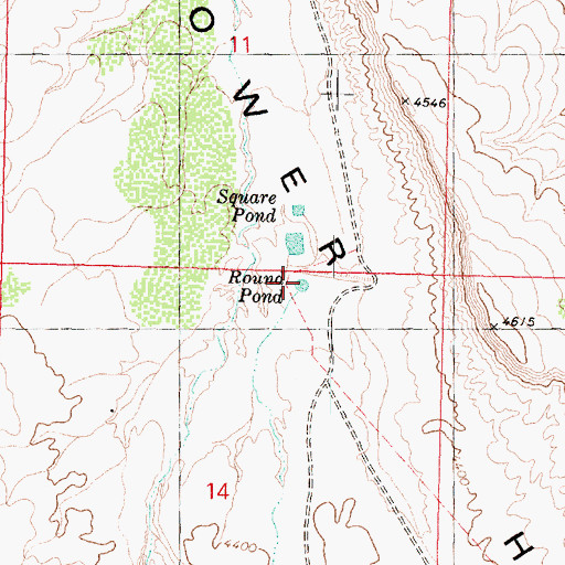 Topographic Map of Round Pond, AZ