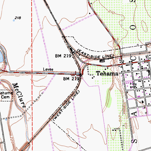 Topographic Map of Rodeo Creek, CA