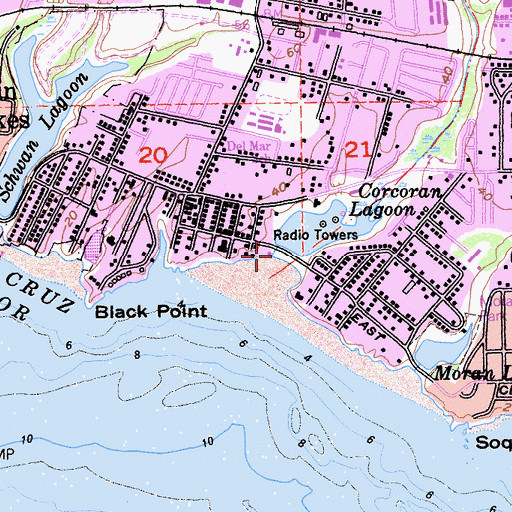 Topographic Map of Rodeo Creek Gulch, CA