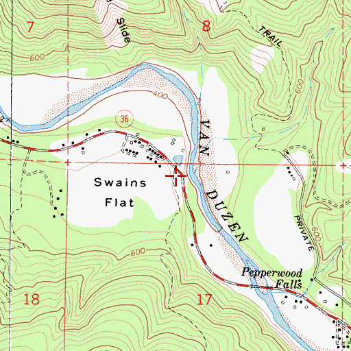 Topographic Map of Rogers Creek, CA