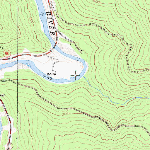 Topographic Map of Rogers Creek, CA