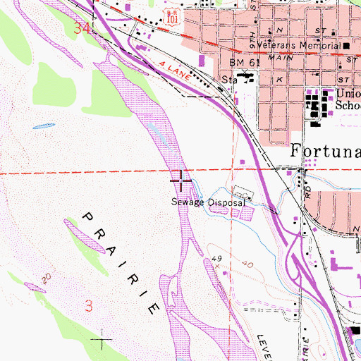 Topographic Map of Rohner Creek, CA