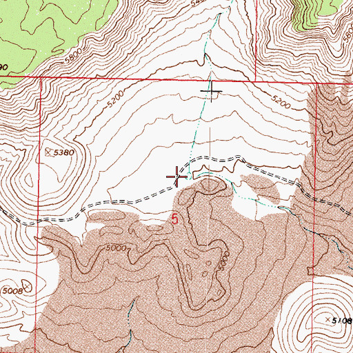 Topographic Map of Sage Flat Reservoir, AZ