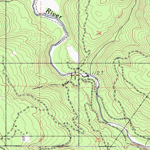 Topographic Map of Rolling Brook, CA