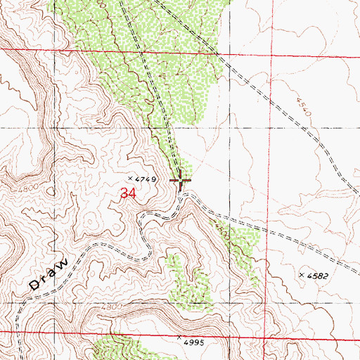 Topographic Map of Salaratus Draw, AZ