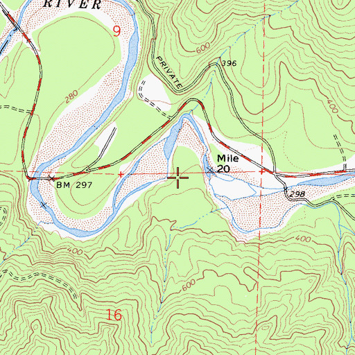 Topographic Map of Root Creek, CA