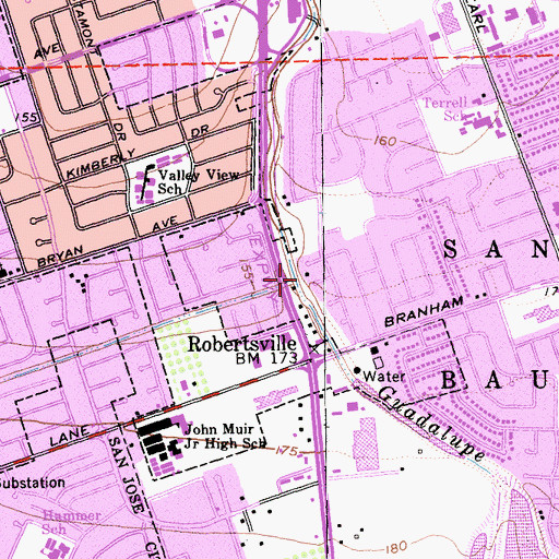 Topographic Map of Ross Creek, CA