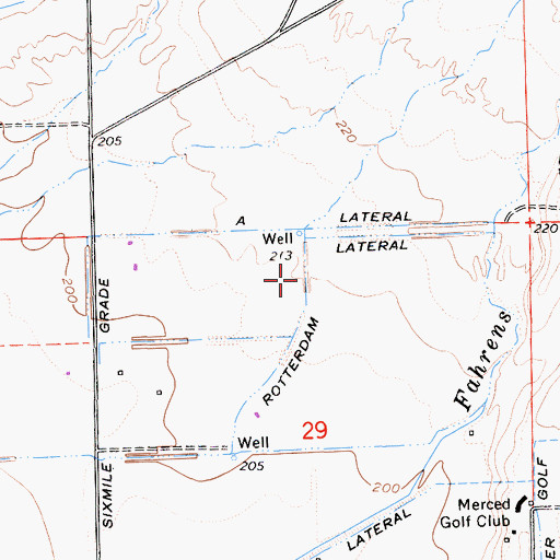 Topographic Map of Rotterdam Lateral, CA