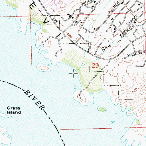 Topographic Map of Sea Lark Drain, AZ