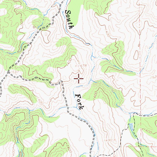 Topographic Map of Ruby Canyon, CA