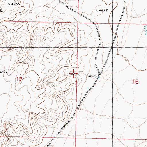 Topographic Map of Sheep Pockets Trough, AZ