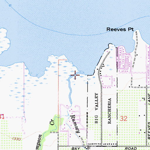Topographic Map of Rumsey Slough, CA