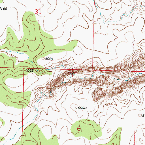 Topographic Map of Sheep Spring, AZ