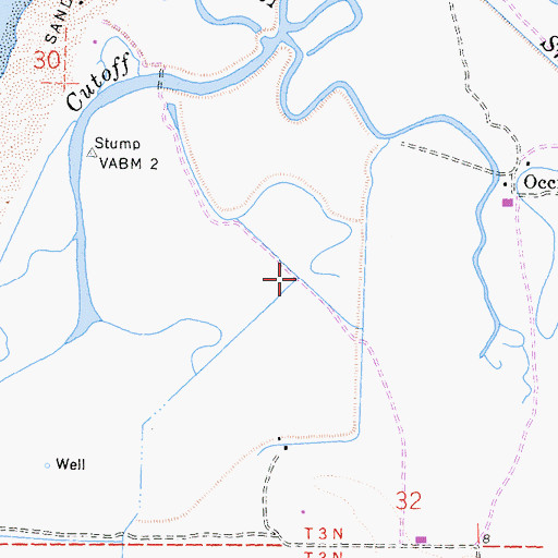 Topographic Map of Russ Creek, CA