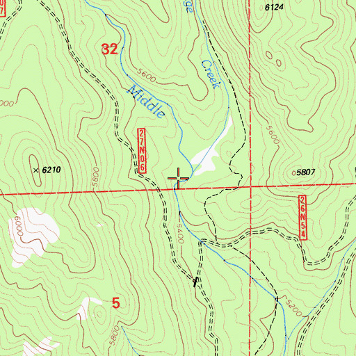 Topographic Map of Sage Creek, CA