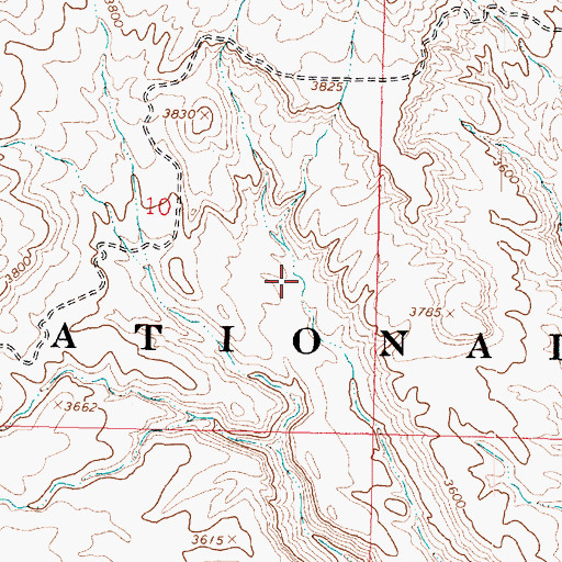 Topographic Map of Slick Rock Tank, AZ