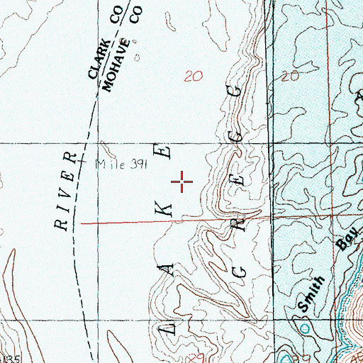 Topographic Map of Smith Ranch (historical), AZ