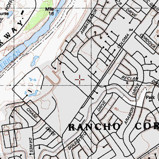 Topographic Map of Saint John Vianney School, CA