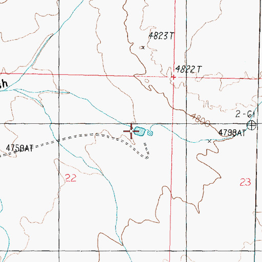 Topographic Map of Snake Pond, AZ
