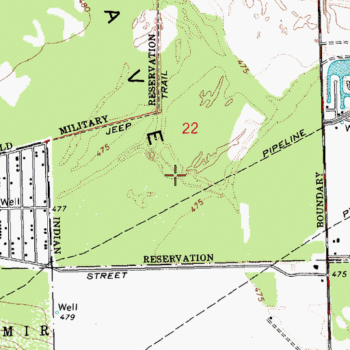 Topographic Map of Spears Lake, AZ