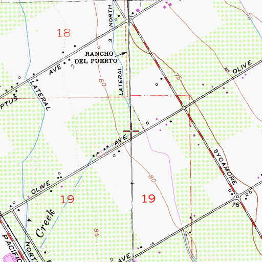 Topographic Map of Salado Creek, CA