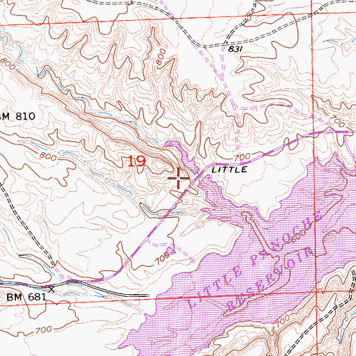Topographic Map of Salt Canyon, CA