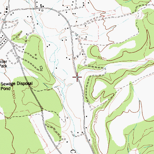 Topographic Map of C One Wash, AZ