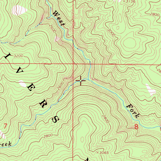Topographic Map of Salt Creek, CA