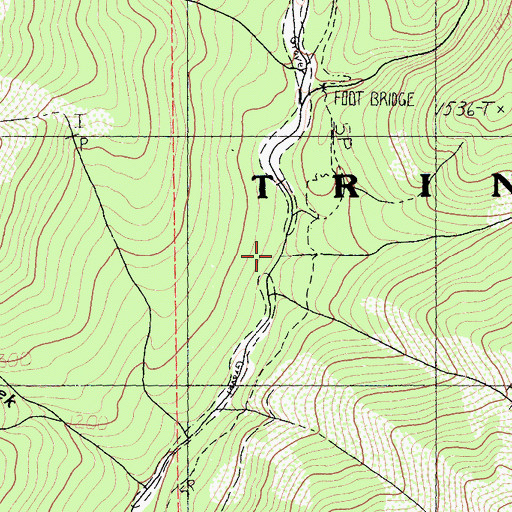 Topographic Map of Salt Creek, CA