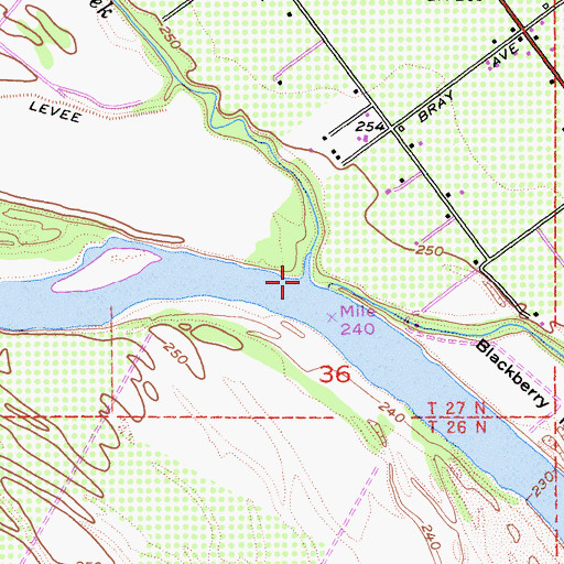 Topographic Map of Salt Creek, CA