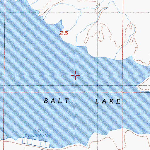 Topographic Map of Salt Lake, CA