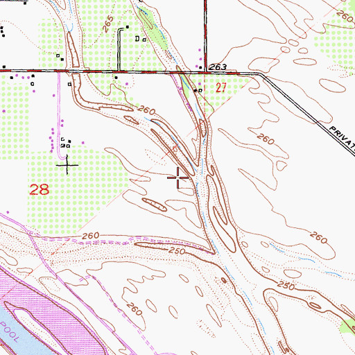 Topographic Map of Samson Slough, CA