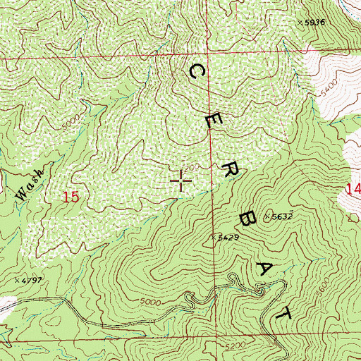 Topographic Map of Swicker Spring, AZ
