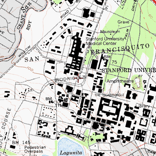 Topographic Map of San Francisquito, CA