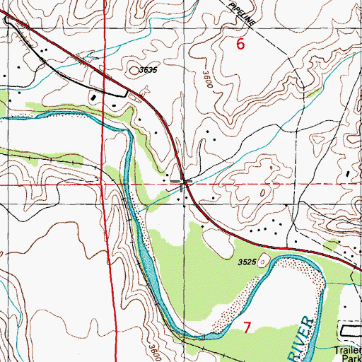 Topographic Map of C A Bar Canyon, AZ